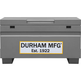 Jobsite Storage Box, 36"W x 19"D x 21-1/2"H, Gray