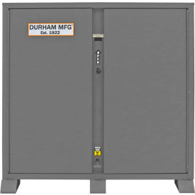 Jobsite Storage Cabinet with 6 Shelves, 60-1/16"W x 33-7/16"D x 17-60-3/4"H, Gray