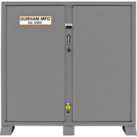 Jobsite Storage Cabinet with 3 Shelves, 60-1/16"W x 33-7/16"D x 17-60-3/4"H, Gray