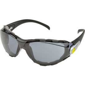 Full Frame Safety Glasses, Gray AF/PC Lens, Black /Yellow
