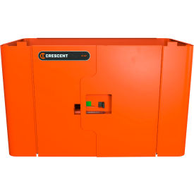 Railworks Double Door Lockable Storage, 36-3/4"W x 22-1/2"D x 23-3/16"H, Orange