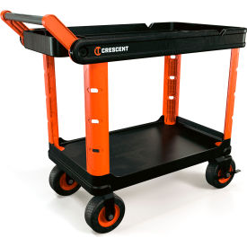 Industrial Utility Tool Cart, 500 lb. Capacity, 47"W x 24-1/2"D x 37-13/16"H, Black