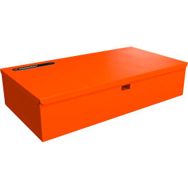 Top Shelf Lockable Workstation, 36-9/16"W x 19"D x 8-3/16"H, Orange