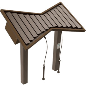 Cadence with Steel Inground Mount Kit, Brown