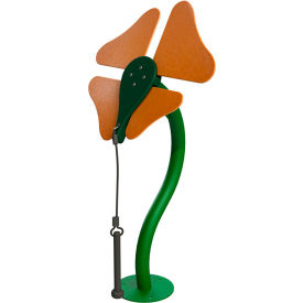 Flower Toddler with Inground Mount Kit, Orange