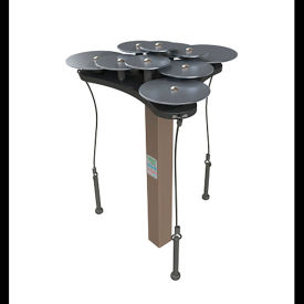 Lilypad Cymbals with Steel Inground Mount Kit, Silver