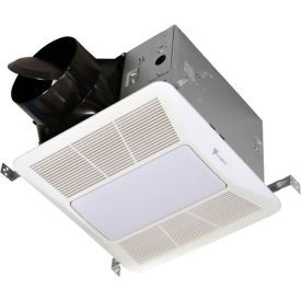 Bath Exhaust Fan Lo-Sone with LED Light, 80 CFM, 1 Sones, 120V