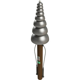 Pagoda Bells with Steel Inground Mount Kit, Silver
