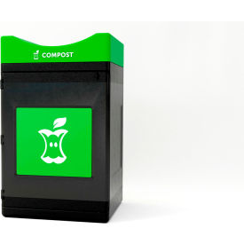 55 Gallon Capacity, Black/Green