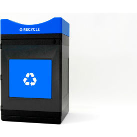 55 Gallon Capacity, Black/Blue