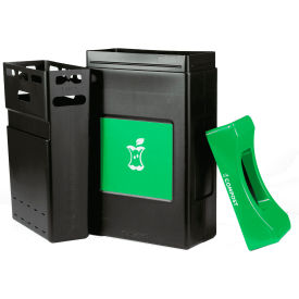 55 Gallon Capacity, Black/Green