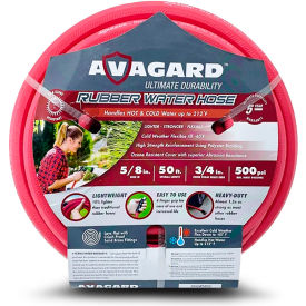 5/8" x 50' Heavy-Duty Rubber Water Hose