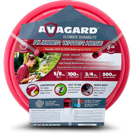 5/8" x 100' Heavy-Duty Rubber Water Hose