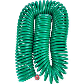3/8" x 75' Heavy-Duty Recoil Water Hose, Green
