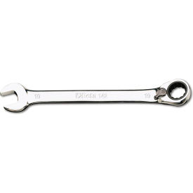 13mm 12-Point Reversible Ratcheting Combination Wrench, Silver