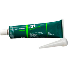 737 Neutral Cure Silicone Sealant, 90 ml Tube, Clear