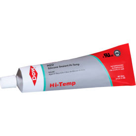 Hi-Temp Silicone Sealant, 90 ml Tube, Red