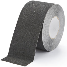 Anti-Slip Safety Floor Tape, Extra Coarse, 4"W x 60'L, Black