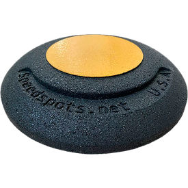 Portable Speed Spots, 12" Diameter, Black/Yellow, Pack of 8