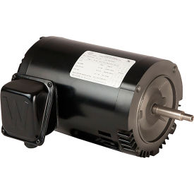 Jet Pump Motor, 5/16HP, 3PH, ODP, 56C Frame, C-Face Footless Base