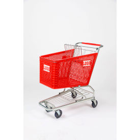 21"W Plastic Shopping Cart, 500 lb. Capacity