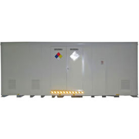 38 Drum 4HR Fire-Rated Agri-Chemical Storage Locker, 22'W x 8'D x 8'3"H