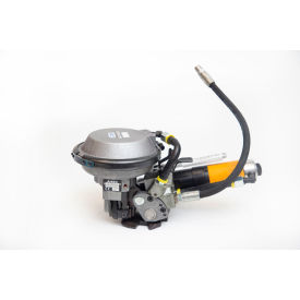 Pneumatic Push Type Combination Steel Strapping Tool For 3/4" Strap Width, Gray/Black/Yellow