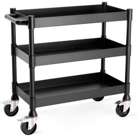 3 Shelf Heavy-Duty Utility Cart, 1200 lb. Cap., 39-15/16"L x 18-1/8"W x 36-7/8"H