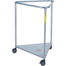 Knock-Down Deluxe Triangular Hamper, Steel, Gray