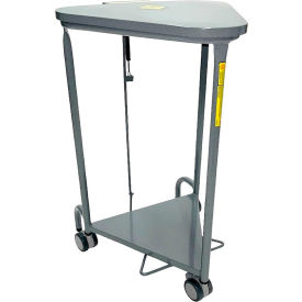Antimicrobial Triangular Hamper, Powder Coated w/ Lid Damping Function, Gray