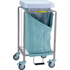 Single Deluxe Easy Access Hamper, Steel, Mauve