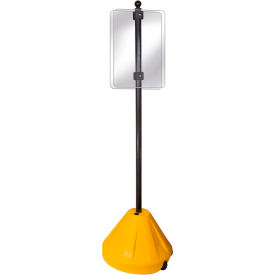 X-Large Portable Pole Yellow Base With 48" Pole