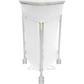 Triangular Antimicrobial Hamper Bag for 669 Series, White