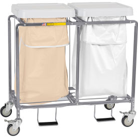 Double Leakproof Hamper, Steel, Tan/White