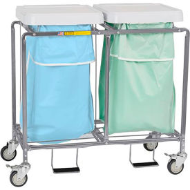 Double Leakproof Hamper, Steel, Blue/Green