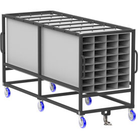 Parts Cart, Double Sided with 5" x 10" Pockets, 1000 lb. Capacity, 120"L x 46"W x 67"H