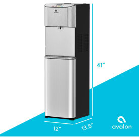 Hand-Free Touchless Electric Bottleless Water Cooler Dispenser, 2 Stage Filter, Silver