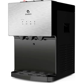 Premium Self Cleaning Bottleless Countertop Water Cooler, 2 Stage Filter, Silver