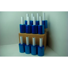 Bundle Stretch Wrap with Extended Core Handle, Cast, 5"W x 1000'L, Blue Tint