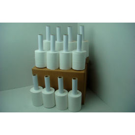 Bundle Stretch Wrap with Extended Core Handle, Cast, 5"W x 1000'L, White Opaque