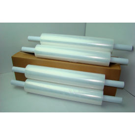 Stretch Wrap with Extended Core Handle, Blown, 80 Gauge, 20"W x 1000'L, Clear