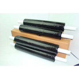 Stretch Wrap w/ Extended Core Handle, Cast, 120 Gauge, 20"W x 800'L, Black Opaque