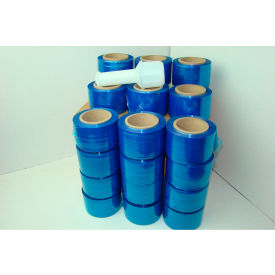 Banding Mini Stretch Wrap, Cast, 80 Gauge, 5"W x 1000'L, Blue Tint