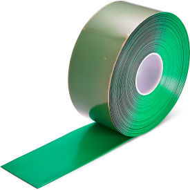 Heavy Duty Solid Floor Marking Tape, 4"W x 98'L, Green