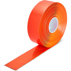 Smooth Heavy Duty Solid Floor Marking Tape, 3"W x 98'L, Orange