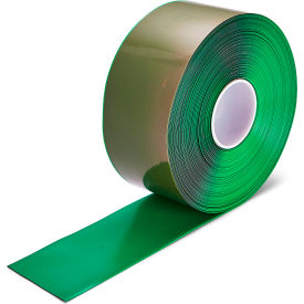 PermaStripe Smooth Heavy Duty Solid Floor Marking Tape, 4"W x 98'L, Green