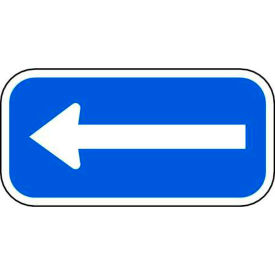 Eco Parking Sign, Left Arrow, 6"H x 12"W, 1/16" Thick