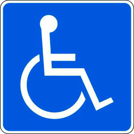 Eco Parking Sign, Handicapped Symbol, 12"H x 12"W, HIP, 1/16" Thick