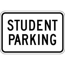 Eco Parking Sign, Student Parking, 12"H x 18"W, 1/16" Thick