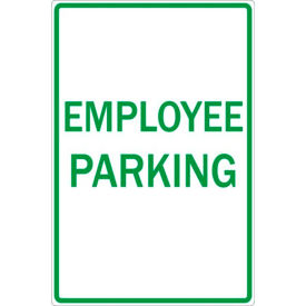 Eco Parking Sign, Employee Parking, 18"H x 12"W, HIP, 1/16" Thick